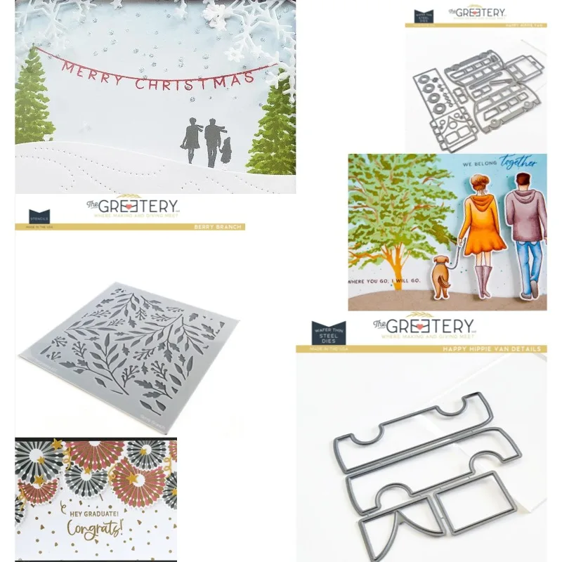 The Unfolded Plan of the Bus Metal Cutting Dies &Stencil Scrapbook Diary Decoration Stencil Embossing Template DIY Greeting Card