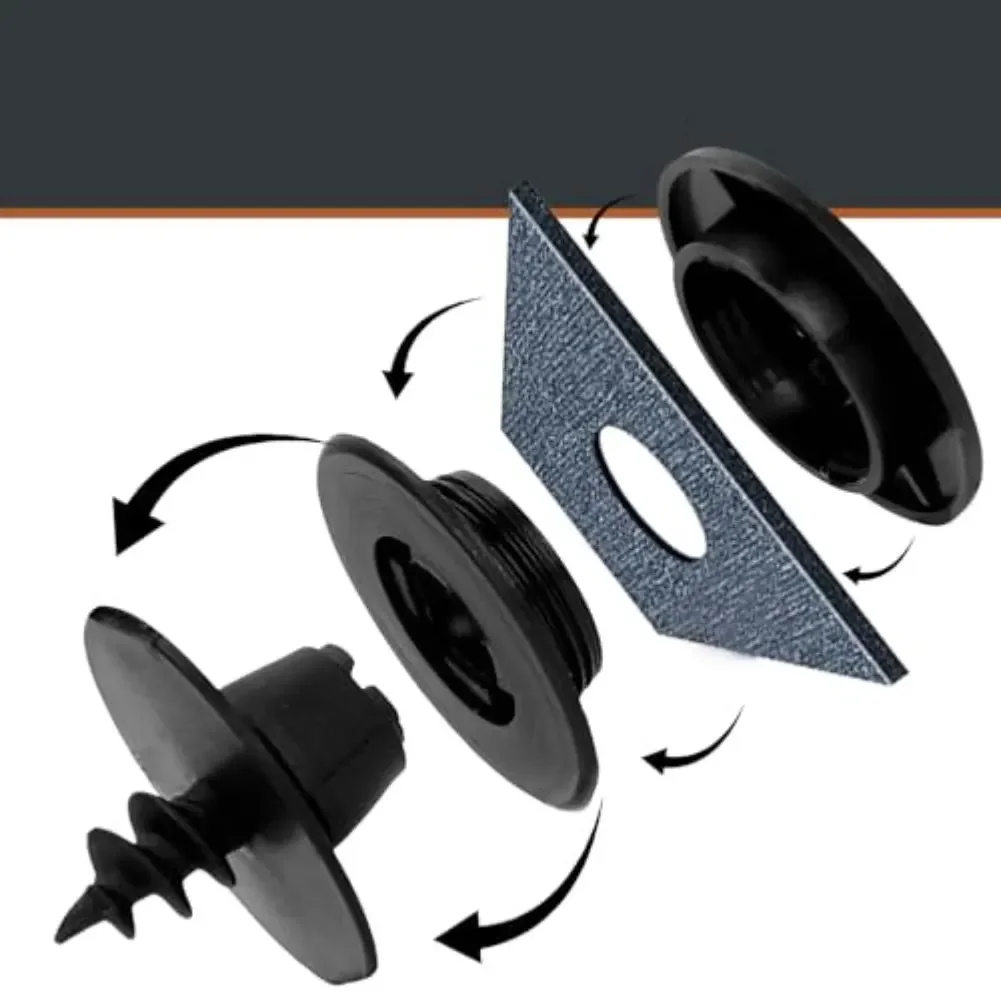 Car Carpet Fasteners Floor Mat Clips Snap-on Installation Plastic Construction Temperature Resistant For All Car Models