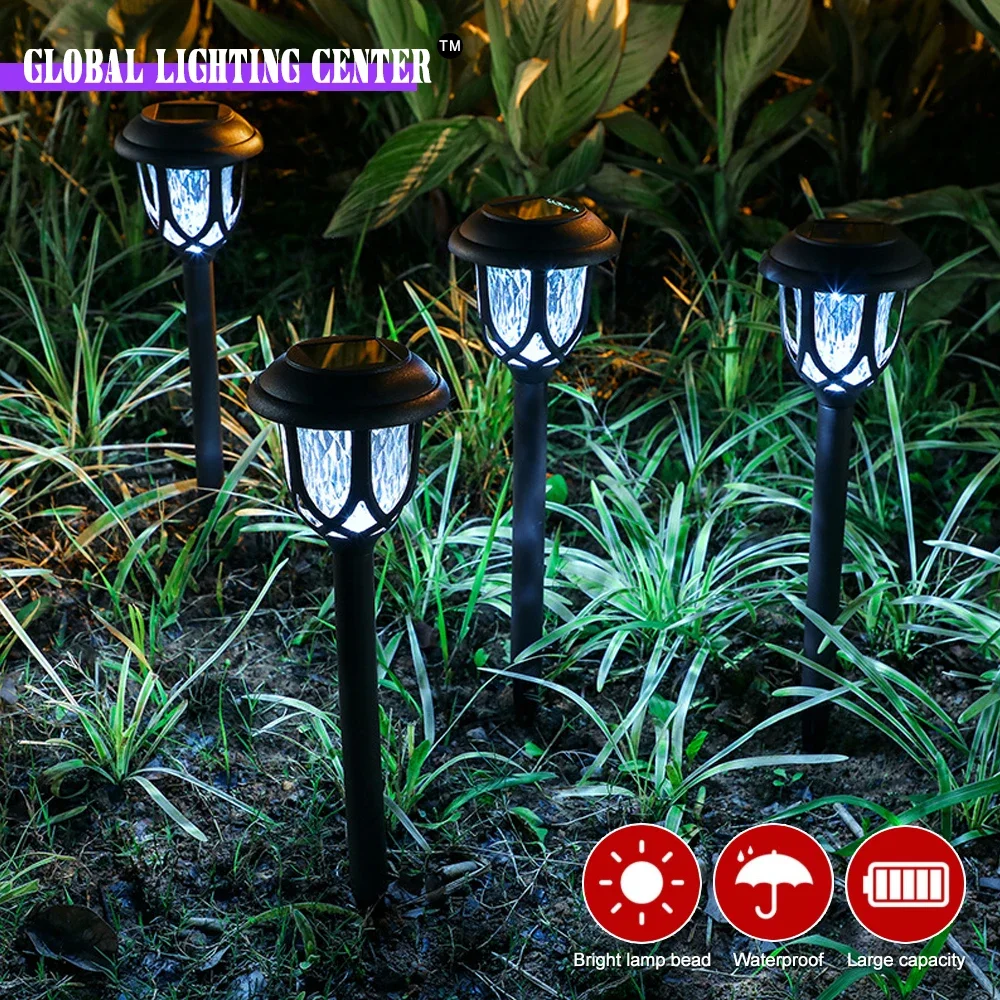 

Solar Lights LED Courtyard Lawn Lighting Garden Decor Home Lamps Solar Villa Ground Plug Waterproof Night Light Ground Lamp 6PCS