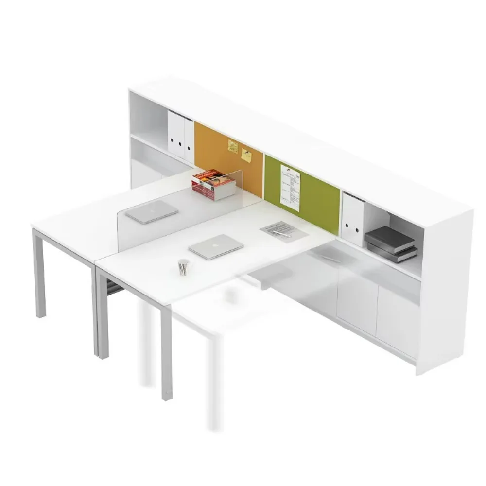 전문적인 현대식 사무실 파티션 컴퓨터 큐비클 모듈형 방음 워크스테이션