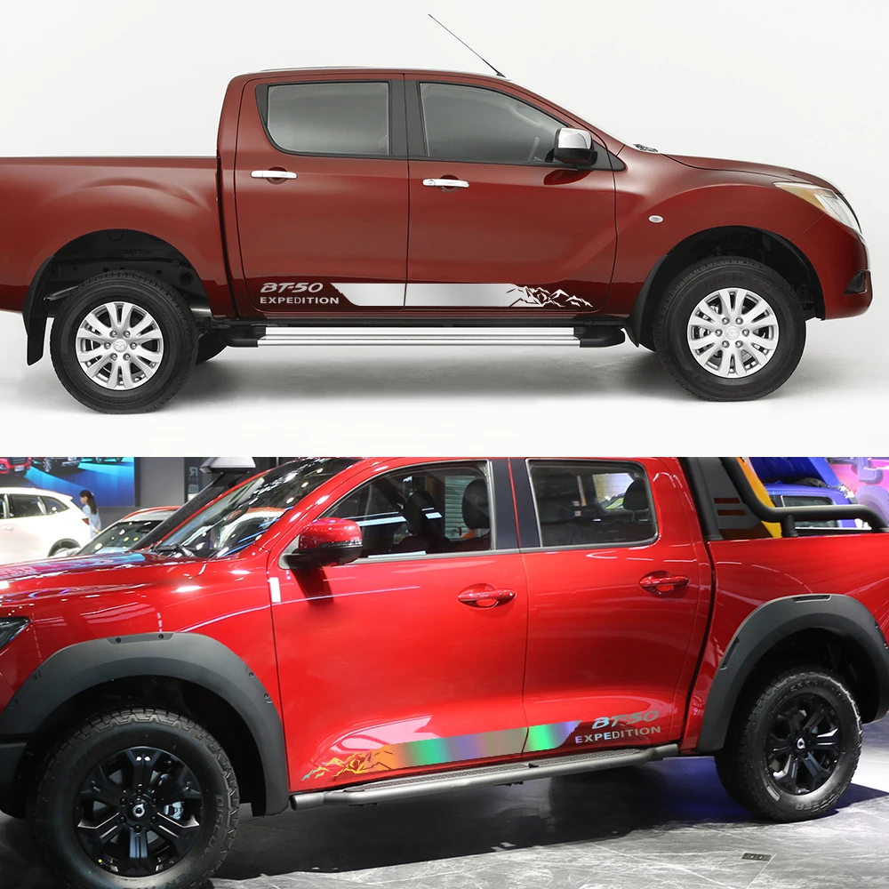 Car Stickers Pickup Door Side Decal For Mazda BT50 BT 50 Pro Truck Graphics Expedition Vinyl Custom Decor Cover Auto Accessories