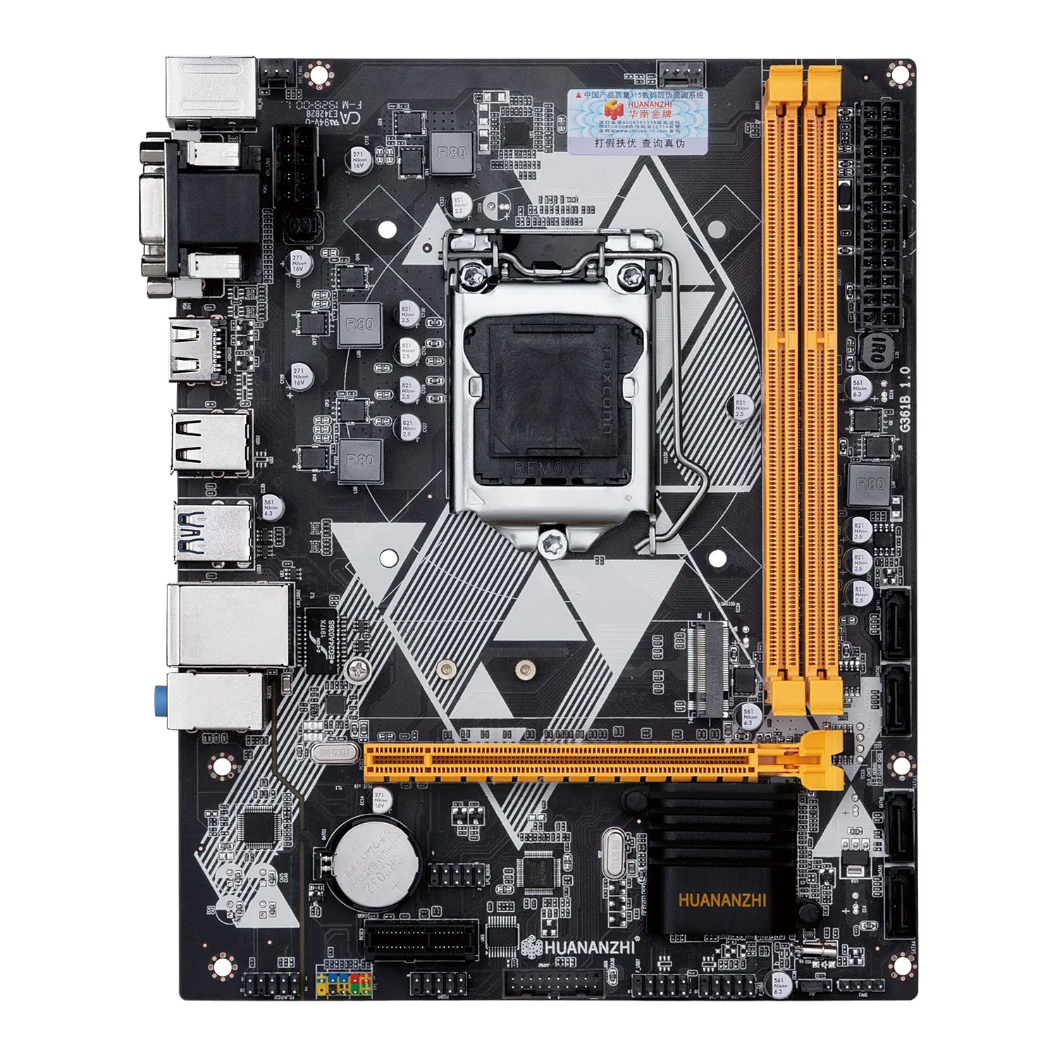 Imagem -02 - Placa-mãe M-atx Intel Lga 1150 i3 i5 i7 e3 Ddr3 1600mhz 16gb M.2 Sata3 Usb 3.0 Vga Dvi Compatível com Hdmi Huananzhi-b85