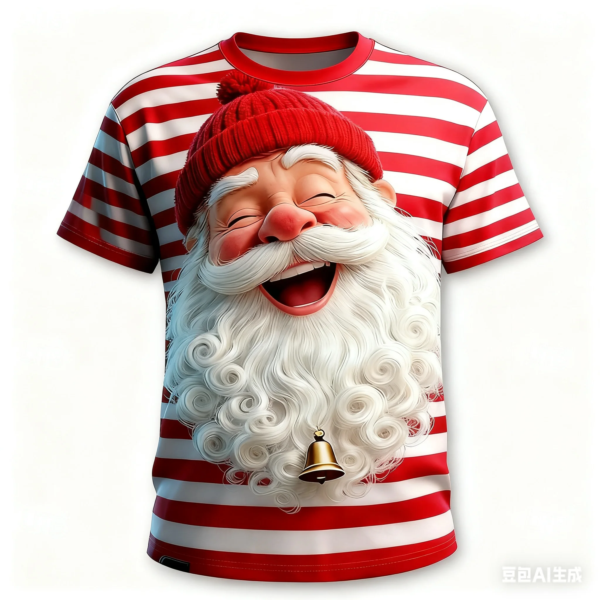 Świąteczna koszulka męska z krótkim rękawem z motywem Świętego Mikołaja, modna, codzienna koszulka z okrągłym dekoltem, na imprezę świąteczną, oversize, odzież męska.