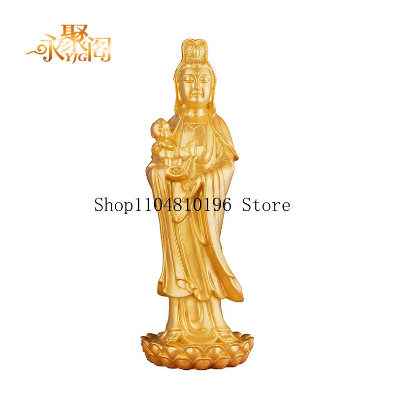 Guanyin Bodhisattva statue for home decoration, suitable for living rooms, for home worship, and for feng shui purposes; wholesa