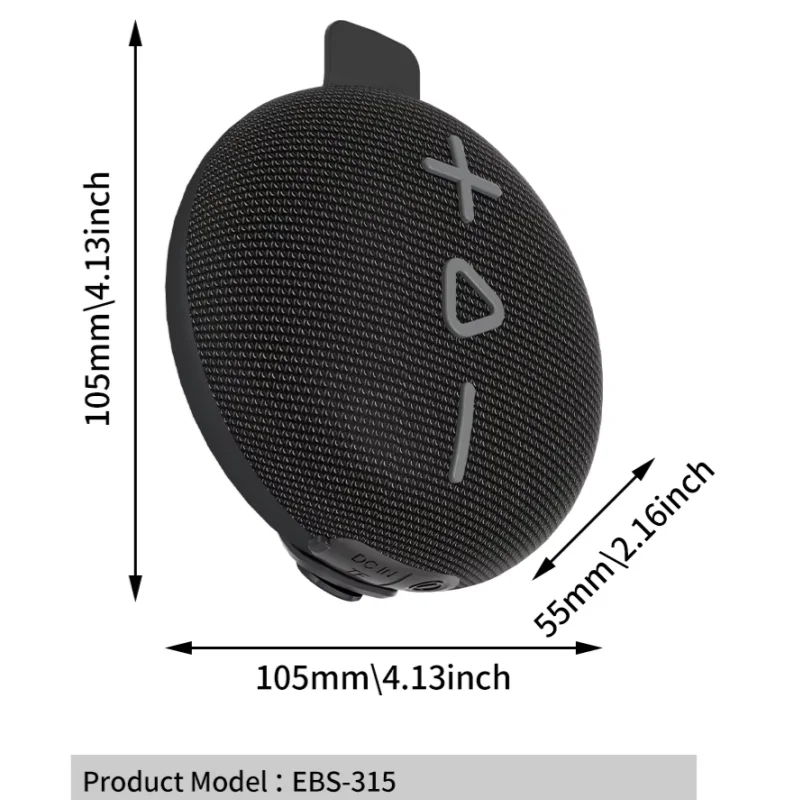 

EBS-315 Мощный велосипедный динамик 8 Вт с Bluetooth 5.4, водонепроницаемая тканевая сетка IPX5, 1500 мАч для прогулок, езды на велосипеде, путешествий