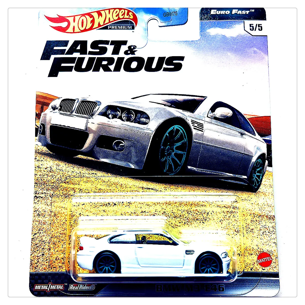 Original Hot Wheels Premium Car Fast & Furious Diecast 1/64 Voiture Euro Fast BMW M3 E46 McLaren Aston Martin Toys for Boys Gift