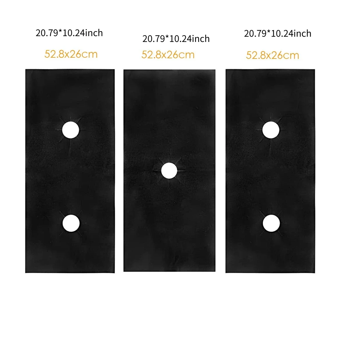 5-hole Gas Stove Mats, Gas Stove Mats,High Temperature Resistant Floor Mats, Suitable for Keeping Kitchen Stoves Clean