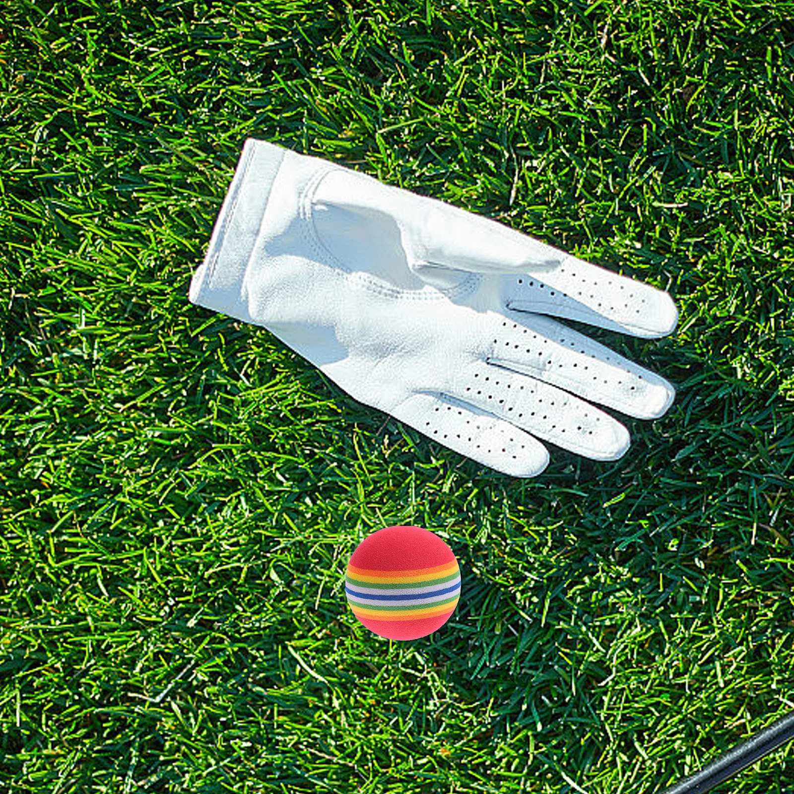 

20pcs Golf Training Ball Eva Soft Durable Rainbow Practice Ball For Indoor Approach Shot Lightweight Safety Sports