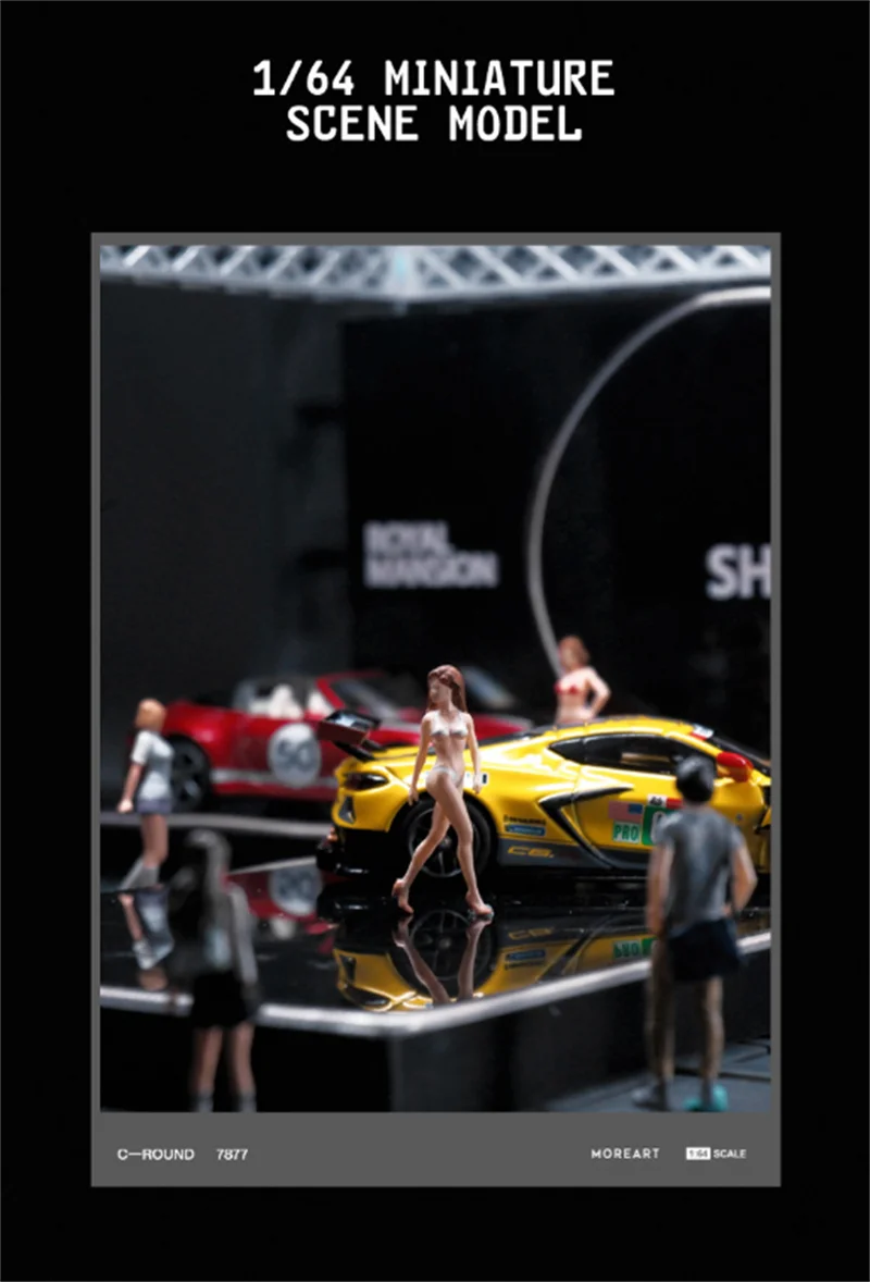 Modello in scala 1:64 1 pezzo in resina in miniatura bellezza costumi da bagno bikini ragazze action figure bambola scena fai da te collezione di accessori fan giocattolo