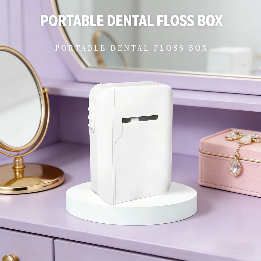 

Портативный автоматический диспенсер для зубной нити: 80 шт. нитей-пик для чистки зубов + гигиеничный контейнер для хранения, легкий пластиковый футляр, незаменимый аксессуар