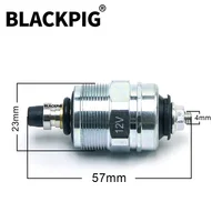 Válvula Solenoide de cierre de combustible para motor diésel, 12V, 24V, interruptor de bomba de inyección, válvula de corte de aceite, piezas del generador 186F 186FA 178F 192F