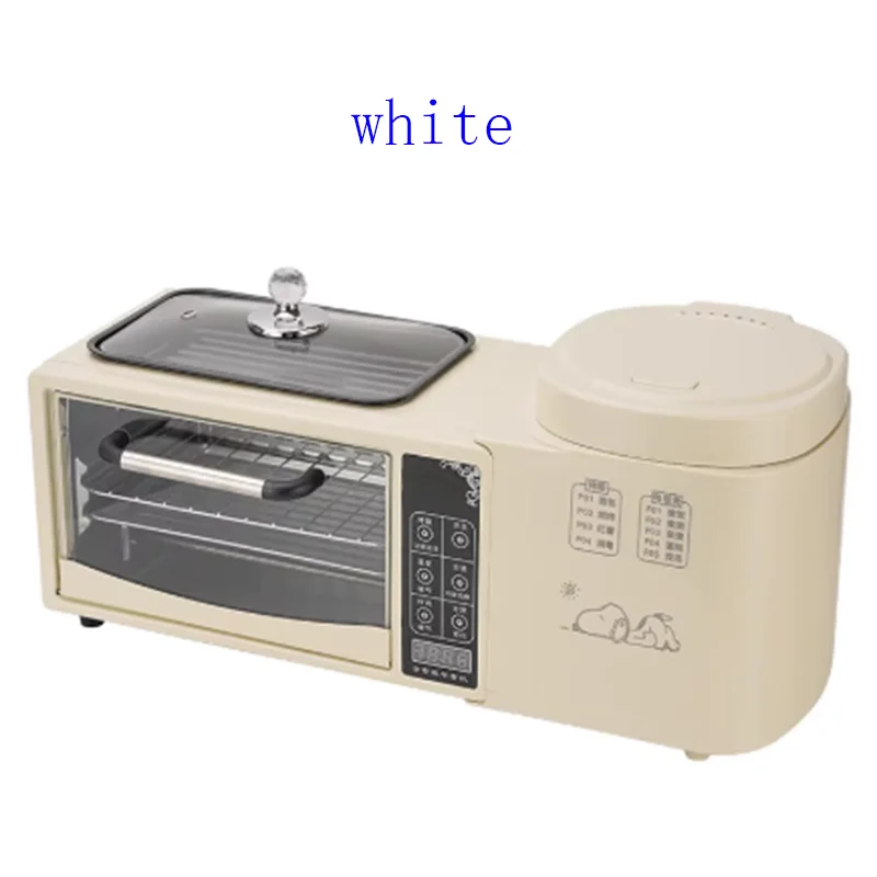 Tres en uno desayuno electromecánico sopa de arroz estofado pasta sartén comida Mantou horno de pizza huevo frito sartén tostada