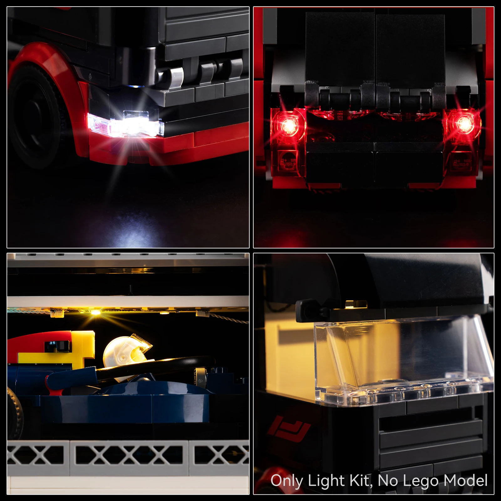 

Набор светодиодных фонарей для LEGO F1 ® Грузовик с RB20 и AMR24 F1 ® Автомобили 60445