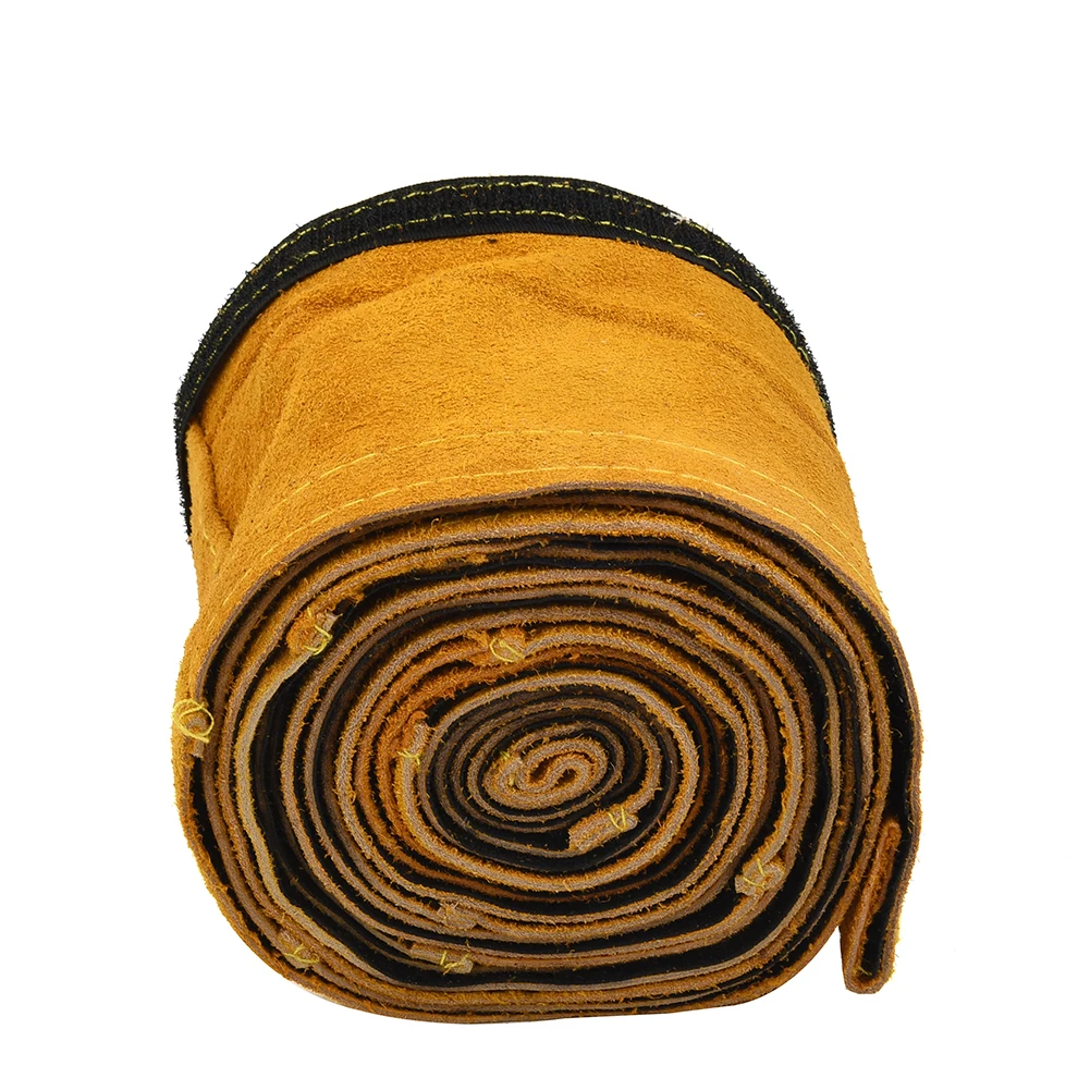 Cowhide Leather for tig Welding for torch Cable for protector 115ft Long Flame Retardant and Abrasion Resistant for Durable