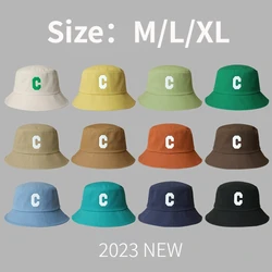 Big Head Bucket Hats XL63CM for Men Women Bob Designer Letter C Fisherman Hat Sunshade Sun Hat Large Size Bucket Hat Wholesale