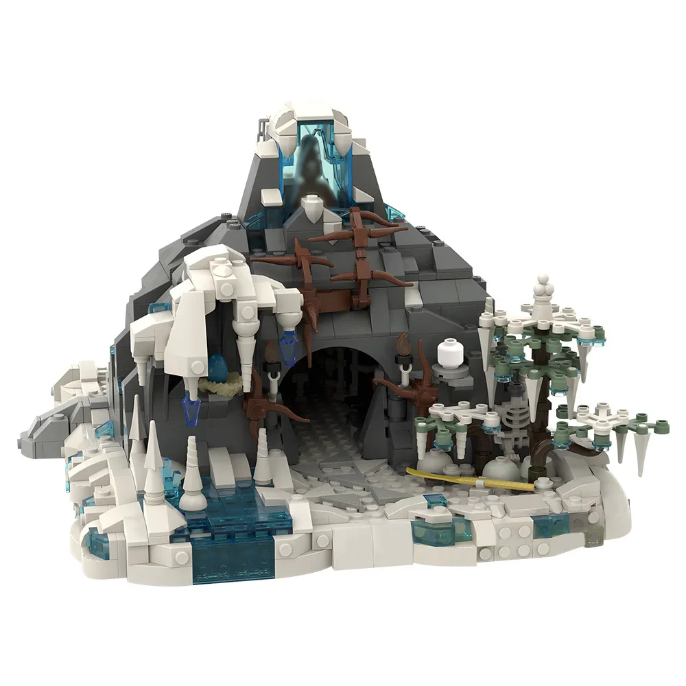 

Gobricks MOC Snow Troll Cave Building Block Toy Gift