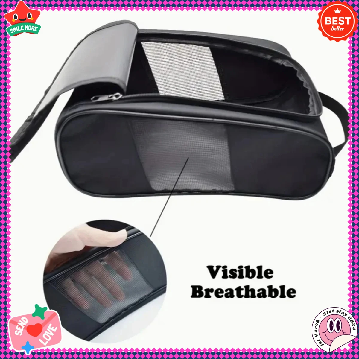 

Portable Breathable Storage Bag - Dustproof Bag for Soccer, Tennis, Golf Shoes, Golf Tote, Outdoor Sports, Travel, and Fitness