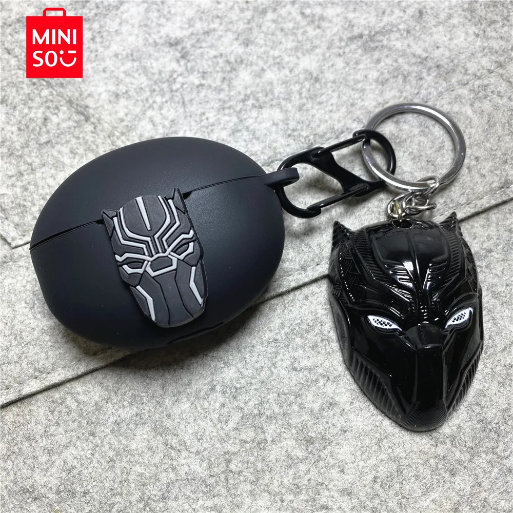 MINISO Marvel Earphone Case for Huawei Freebuds 6i/5i/4i Silicone Wireless Earbuds Charging Box Protective Case With Keychain