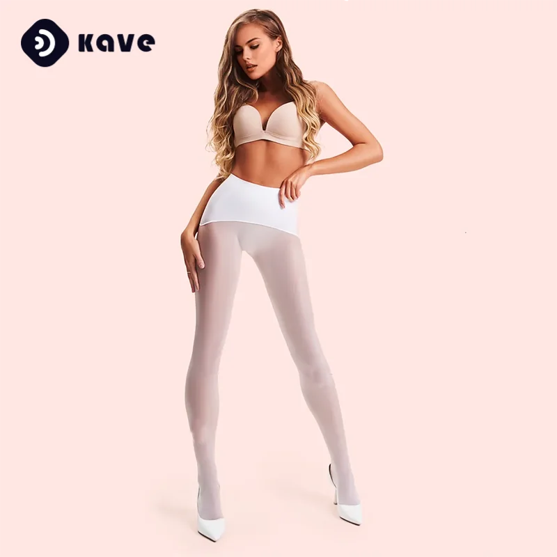 

Kave 1 пара масляных блестящих бесшовных колготок женские 360 бесшовные ультратонкие прозрачные колготки шелковистые контрольные верхние чулки 2025