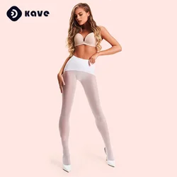 Kave 1 Pair Oil Shiny Seamless Tights Women 360 Seamless Crotch Ultra-Thin Sheer Pantyhose Silky Control Top Stockings 2025
