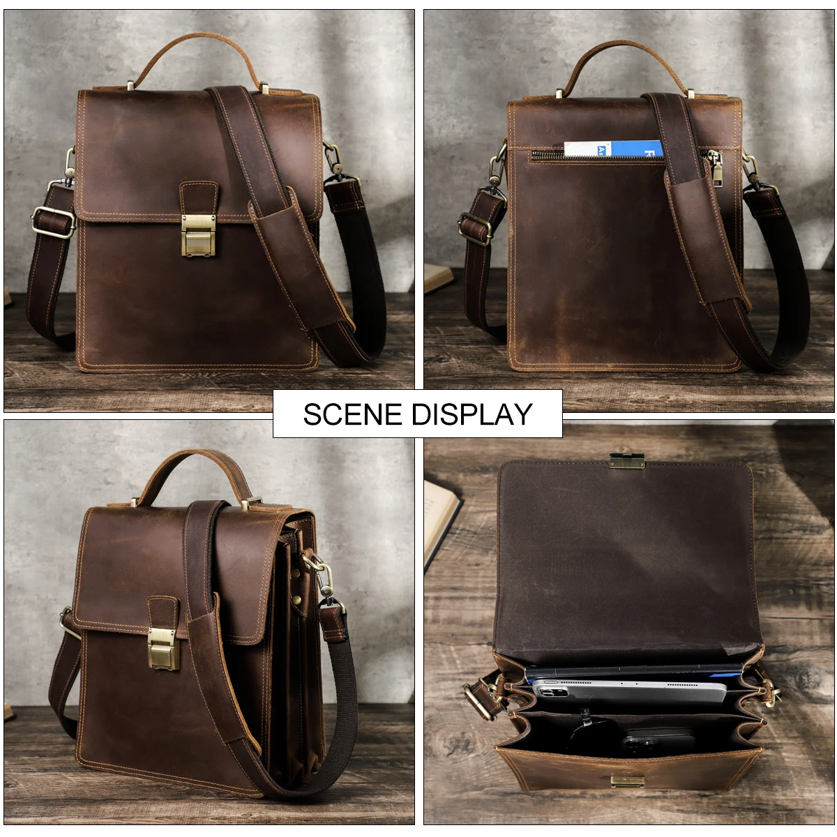Contact\'s homens bolsa de ombro luxo couro genuíno saco do mensageiro para 11 ipad ipad ipad senha designer sacos crossbody bolsa masculina