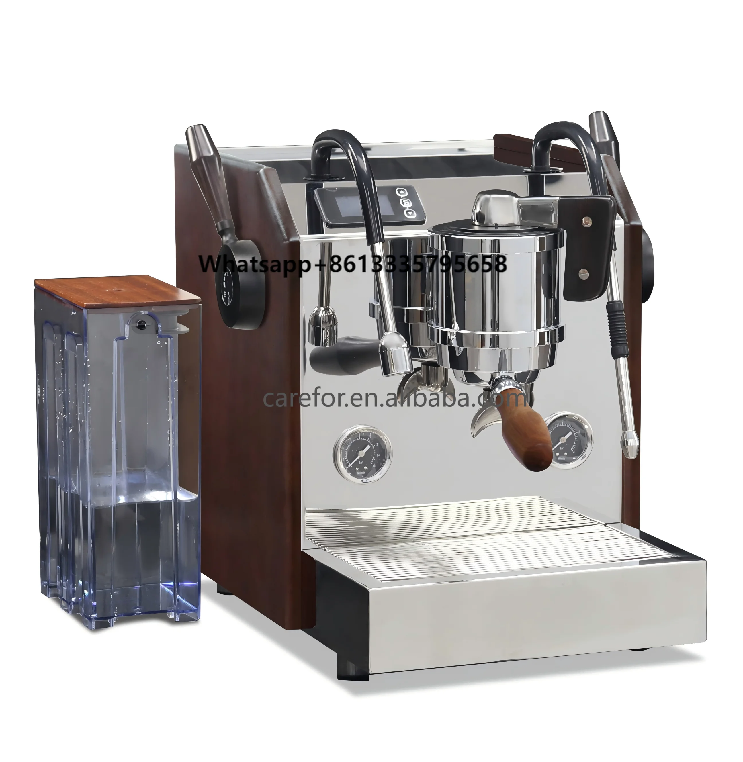 

Copper Double Boiler Semi Automatic Coffee Makers Espresso Rotary Pump Commercial 9 Bar Espresso Machine Professional