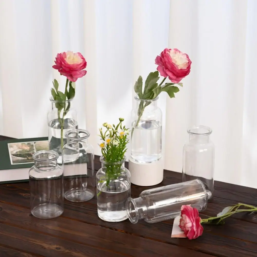 Vivid Decorative Vase Small Vases for Flowers Small Glass Bud Vases for Flowers Mini Flower Vases for Wedding Centerpieces Home