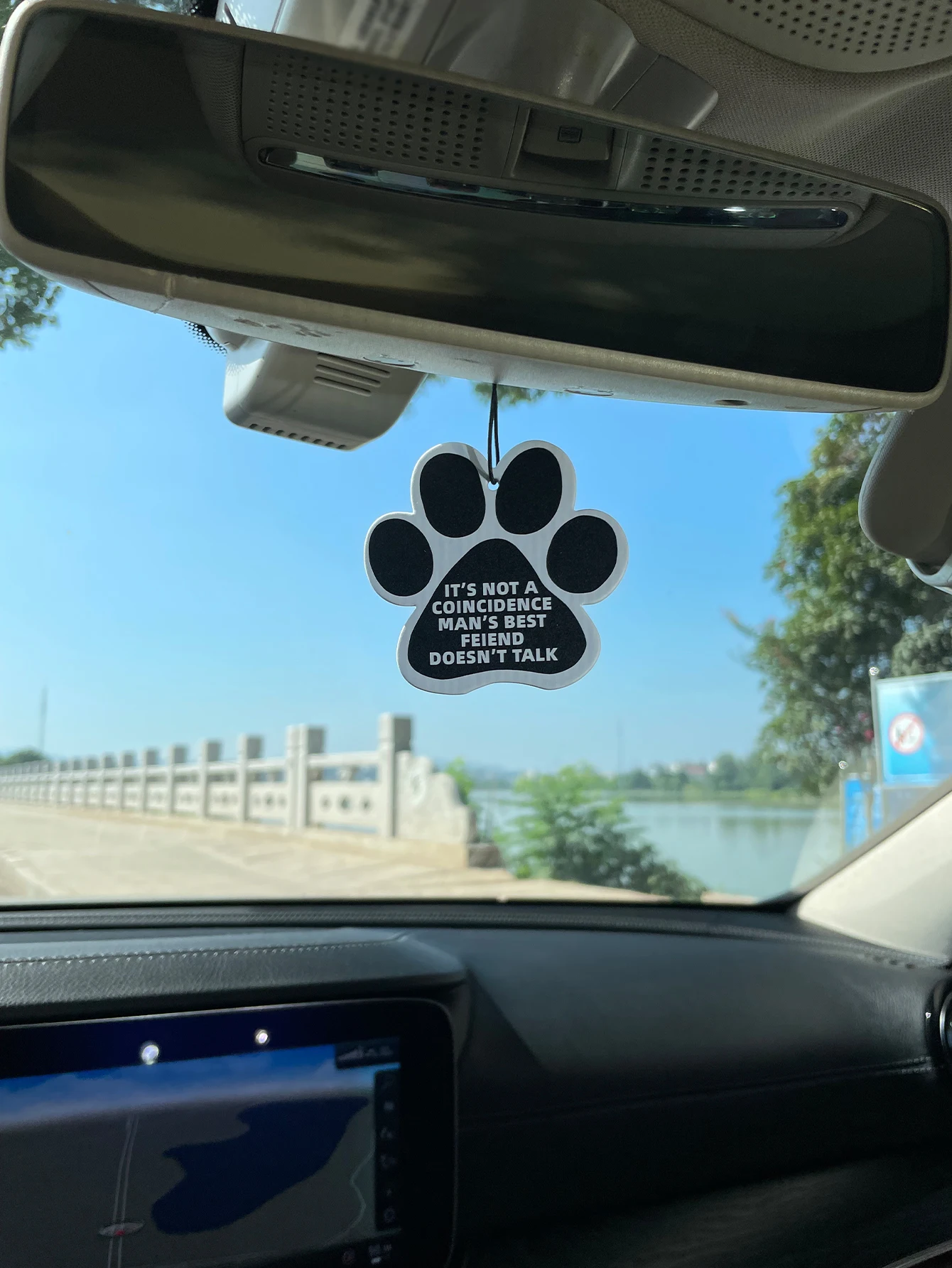 Dog Paw Print Hanging Car Air - Fragrance Quotes review and price
