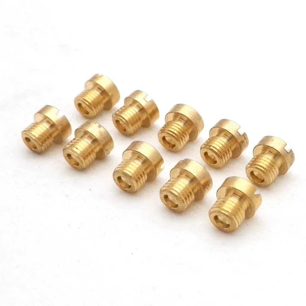 10pcs M6 Thread 6mm Motorcycle Main Jet Kit for DellOrto Carburetor PHBH PHBL FRD PHF VHB VHSH  Injector Nozzle