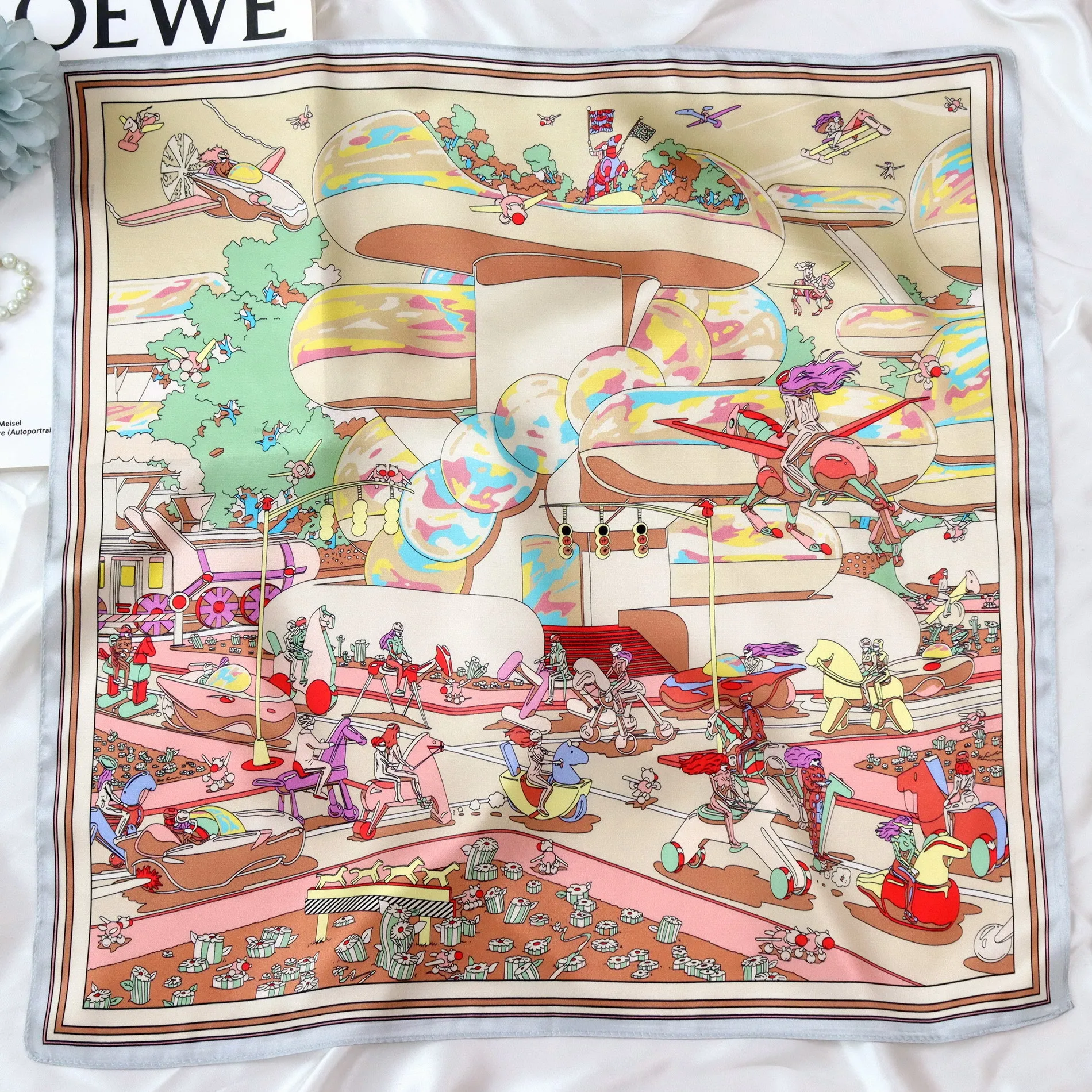 Мягкий шелковый шарф, роскошные дизайнерские квадратные банданы, шали, весенне-летние шарфы для женщин, платок Femme Lover, подарок для мамы