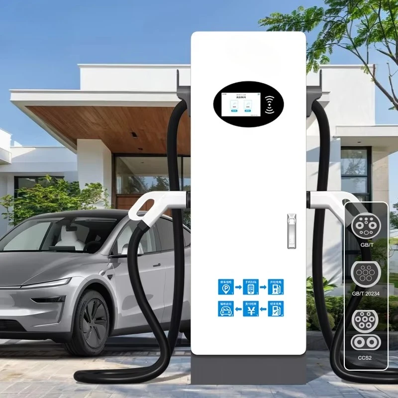 Commercial Grade 40kW Dual-Port DC EV Charging Station IP54 for Supermarkets & Logistics Parks New Condition