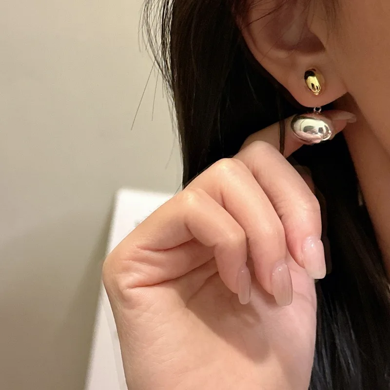 925 الفضة الاسترليني الفضة النقية الأذن ترصيع الأقراط رومانسية بسيطة أنيقة #2