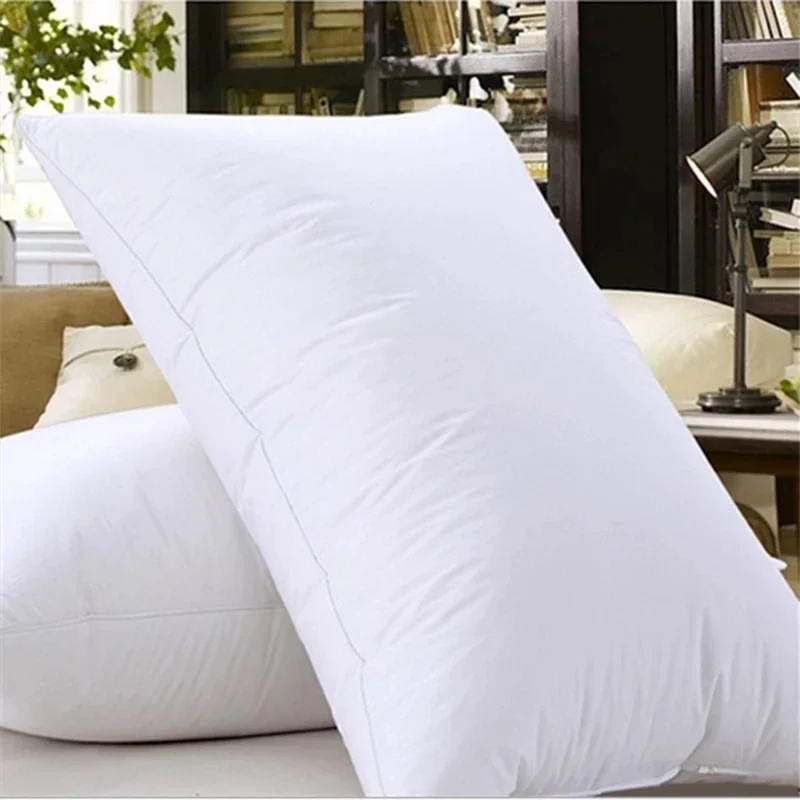 White Duck down Fiber Pillow with Printed Logo Hotel Quality Bedding Comforter for Home