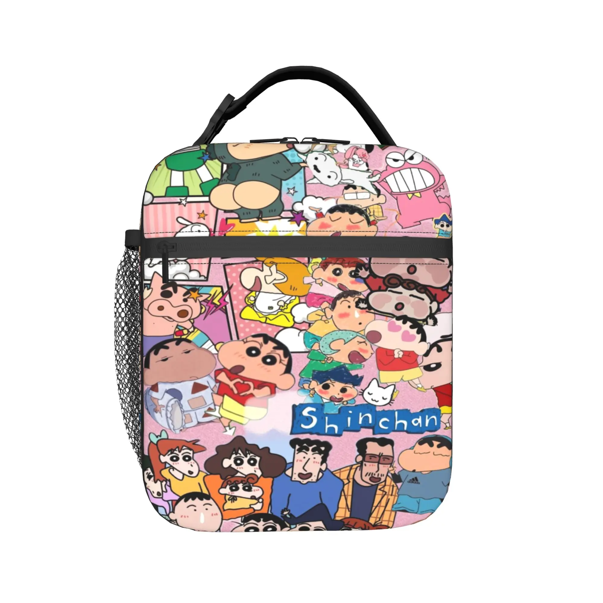 

Crayon Shin-chan Accessories Insulated Lunch Tote Bag For School Food Container Portable Thermal Cooler Lunch Boxes