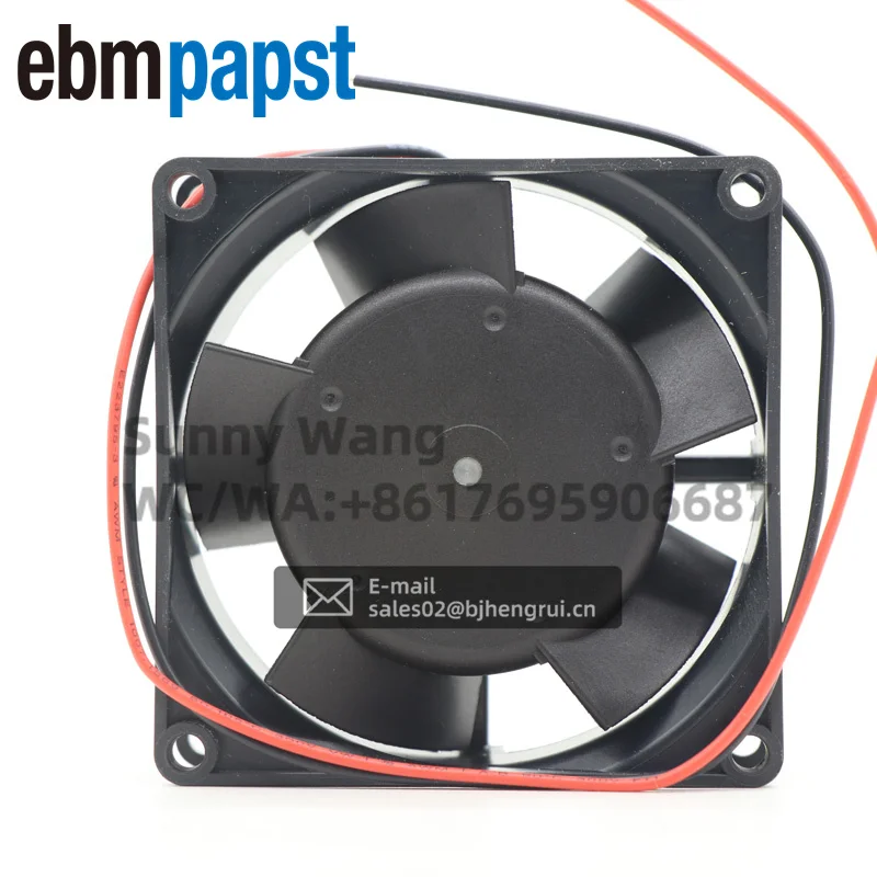 ebmpapst 8314H 8032 80*80*32mm 24V DC 0.25A 6W 47.1CFM 5000RPM IP20 Wire Leads Drive Module Wind Power Cabinet Axial Cooling Fan