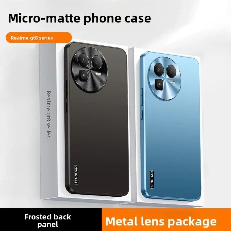 Etui na Realme GT8 GT8 Pro Nowe Ultracienkie Matowe Etui z Pełną Ochroną Obiektywu Odporne na Upadki do Realme GT 8 Pro Wstrząsoodporny Bumper Funda — zdjęcie produktu 2