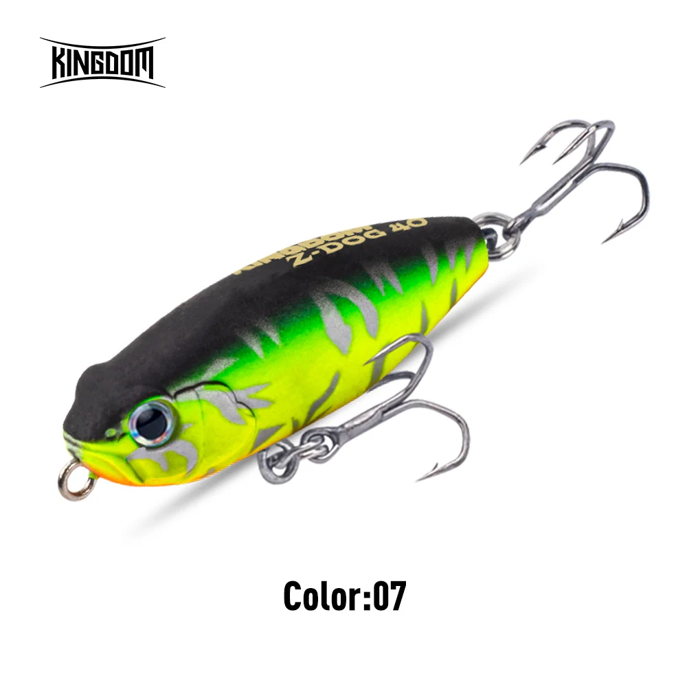 Kingdom Z-Dog Floating Pencil Angelköder 40 mm 3,2 g Stickbait Topwater Surface Walk The Dog Hard Baits Wobbler für Bass Pike