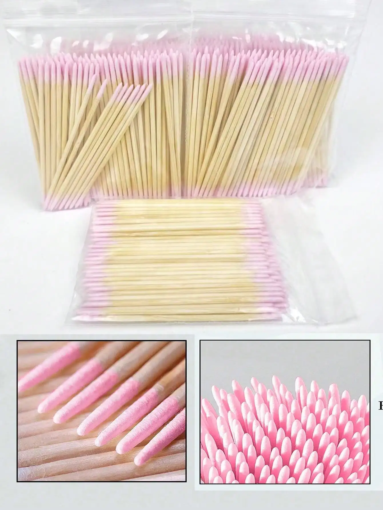 

100/300/500/700/900 шт. ватных палочек с двойным наконечником, для татуированных бровей, инструменты для макияжа, для снятия лака для ногтей