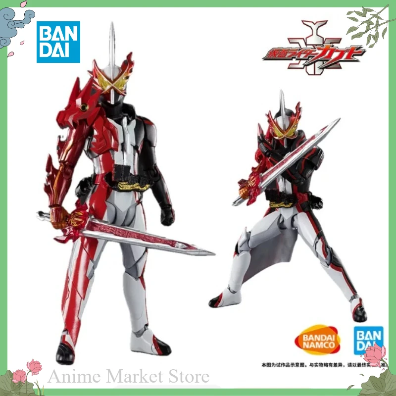 Bandai Genuine Figure Kamen Rider Saber Model Kit Anime Figure SHF Kamen Rider Saber Brave Dragon Collection Action Figure Model