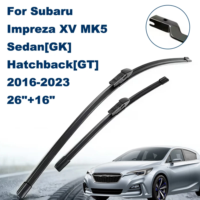 

Front Windscreen Wiper Blades For Subaru Impreza XV MK5 GK GT 2016-2023 - 26"+16" Windshield Replacement Car Window Parts 2022
