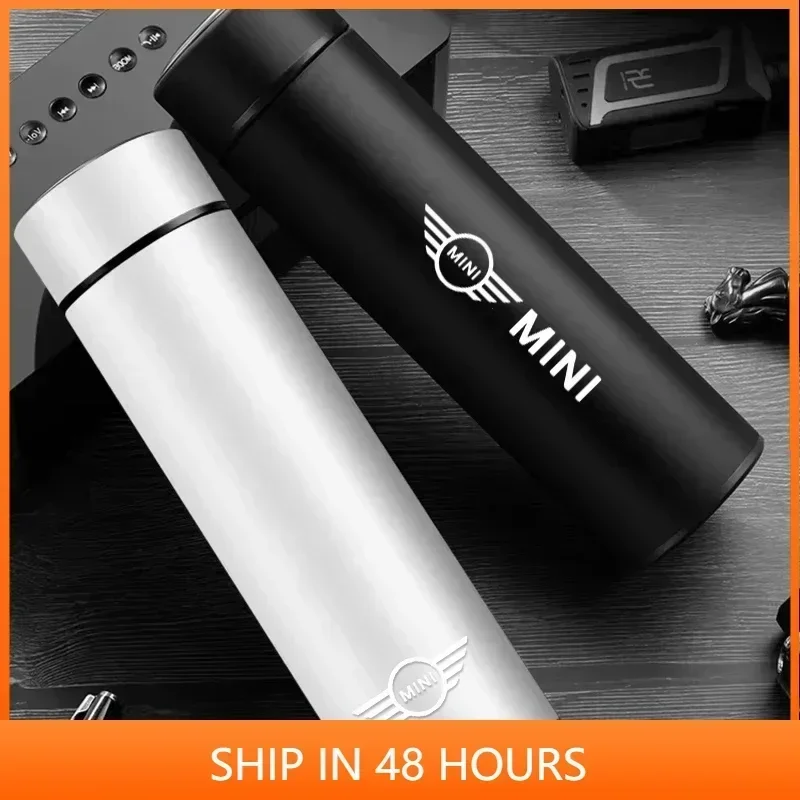 

Умная термокружка для автомобиля, 500 мл, из нержавеющей стали, с изоляцией, для BMW MINI WORKS One Cooper JCW Countryman R56 R55 F55 F56