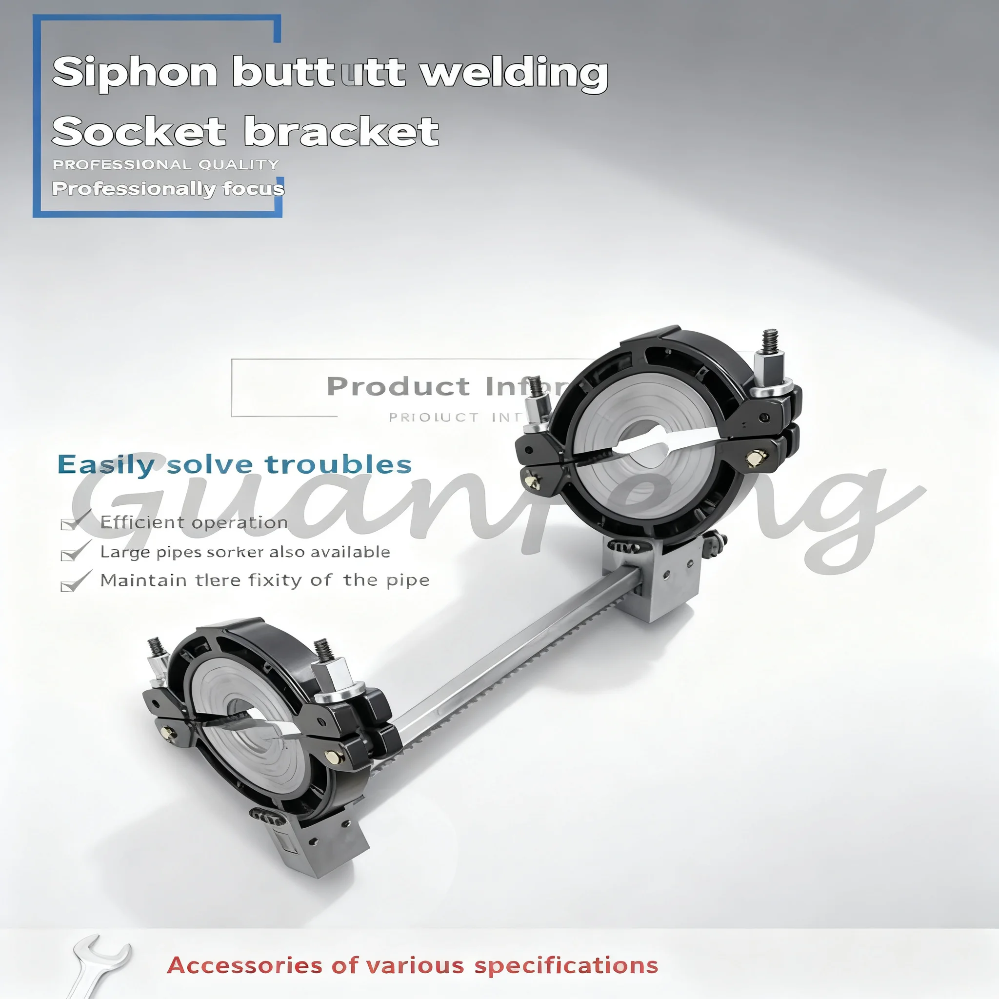 40-315mm Socket Fusion Welding Machine, Manual Hot Melt Welder with Bracket for PE PPR Plastic Pipe Plumbing Works