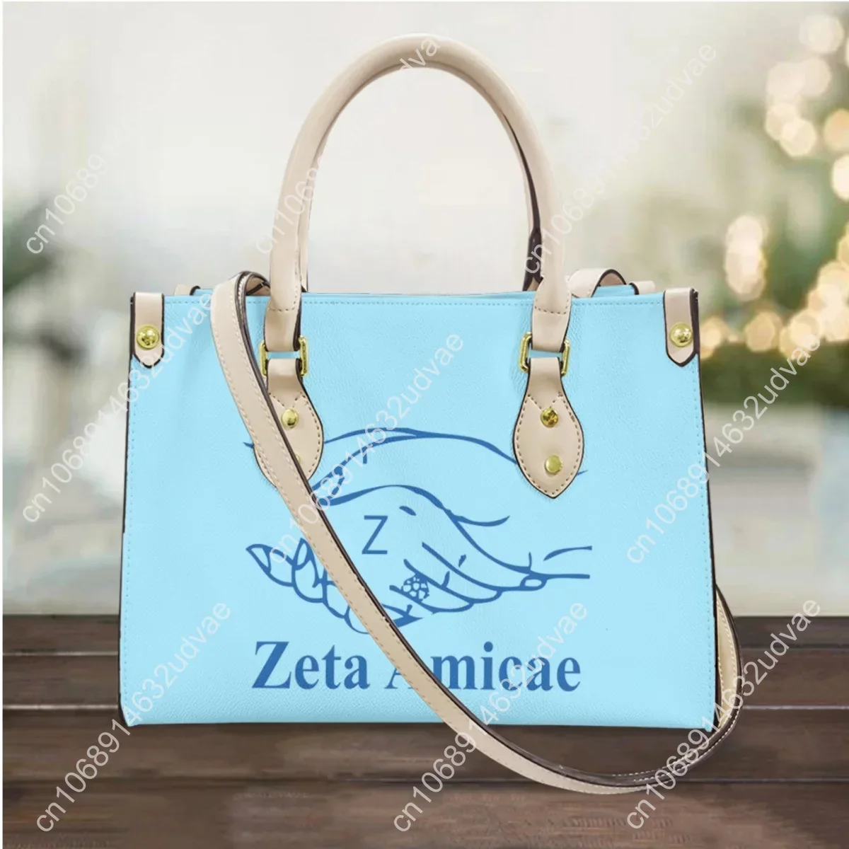 

Zeta Amicae Amicae Luxury Designer Large Capacity Handbag Elegant Fraternity Shoulder Clutch Vintage PU Leather Small Tote Bags