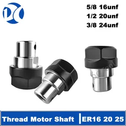 Thread Motor Shaft ER11 ER16 ER20 ER25 Thread Tool Post Engraving Machine Drill Chuck ER Tool Holder Motor Spindle C16 C20 C25