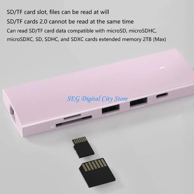 

U75B High Speed ​​USB Hub Adapter Multi-Type-C HDMI+ PD Converter Расширение 9 порт