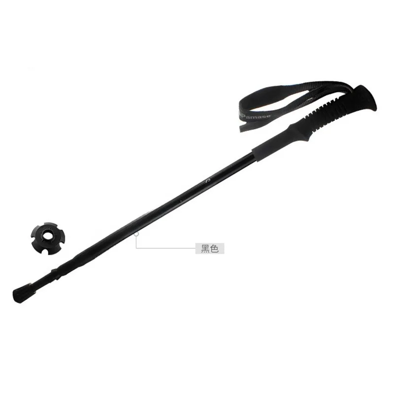 

7075 Mountaineering poles, carbon three-section retractable crutches