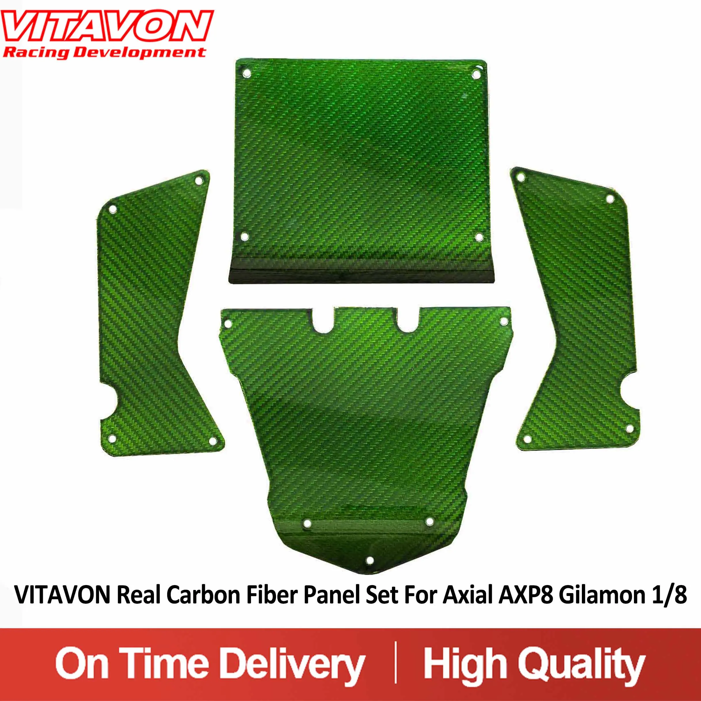 VITAVON Real carbon Fiber Panel Set Body For Axial AXP8 Gilamon 1/8