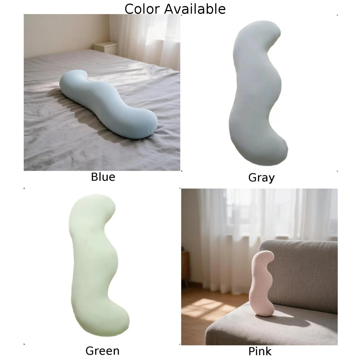 Hugging Pillow With Cooling Gel Core Washable Cover And High-Airflow Fabric For Back Hip And Abdominal Relief In Pregnancy