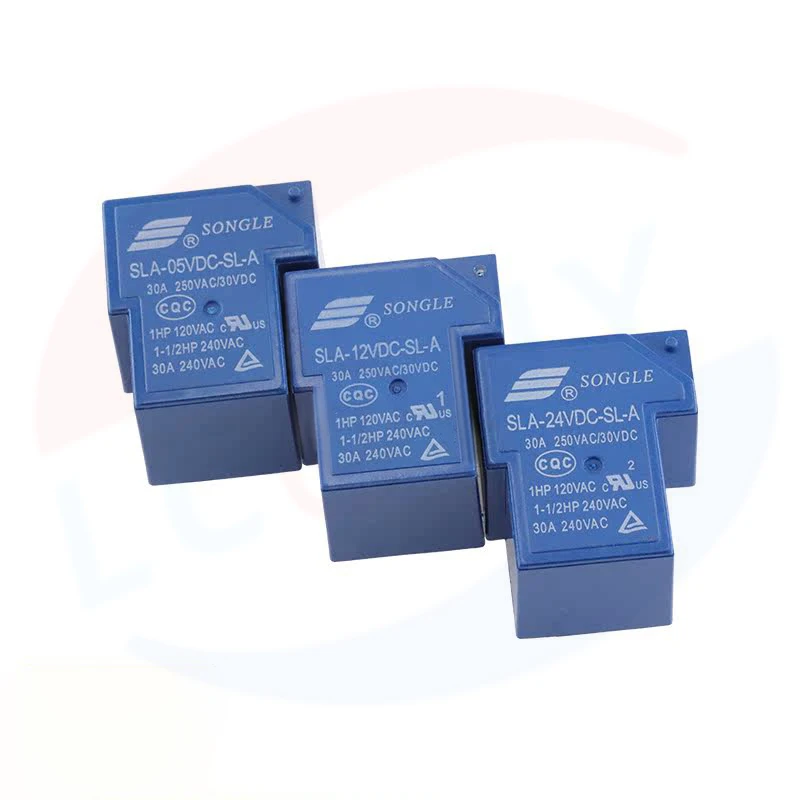 1Pcs SONGLE Power relay SLA-05VDC-SL-A SLA-12VDC-SL-A SLA-24VDC-SL-A -C T90 30A 4/5/6PIN 5V 12V 24V 48V Time Relay