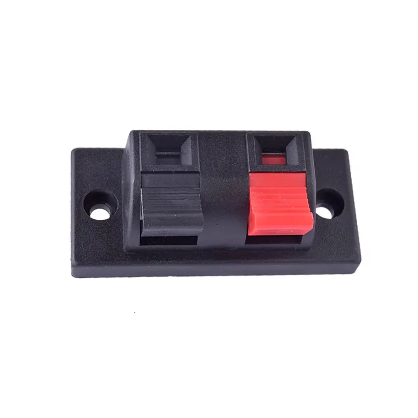 Cltgxdd 1 Piece 2 Positions Connector Terminal Push In Jack Load Spring Audio Speaker Terminals Plug Socket Clip WP2-10